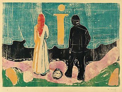 Edvard Munch The Lonely Ones china oil painting image